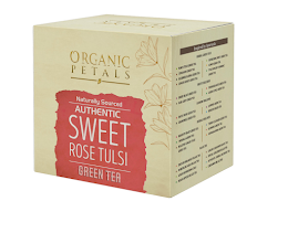 Organic Petals- 15 Individually Wrapped Tea Bags- Sweet Rose Tulsi